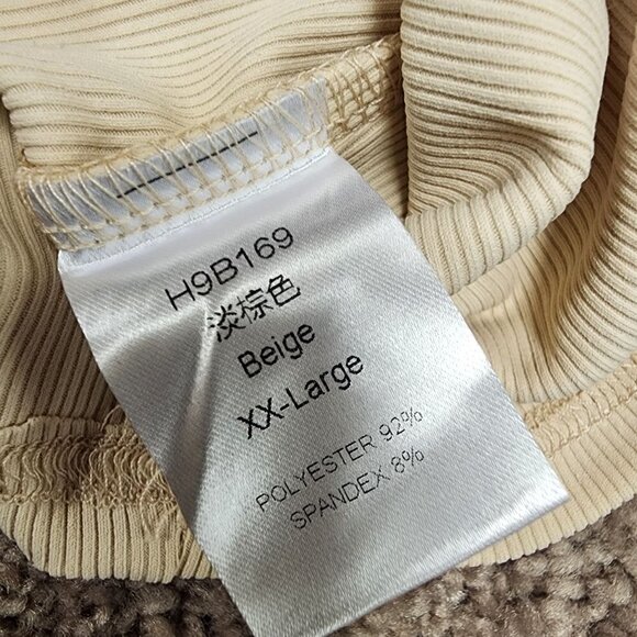 Glam Ribbed Ruffled Sleeves Short Sleeve Top XXL - Picture 4 of 5